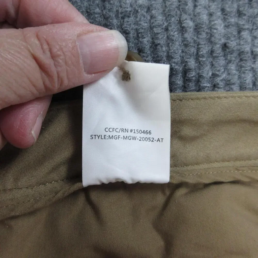 Hawker Rye Pants Mens 38 Brown Chino Athletic Straight Flat Front 37x30.5* NWT